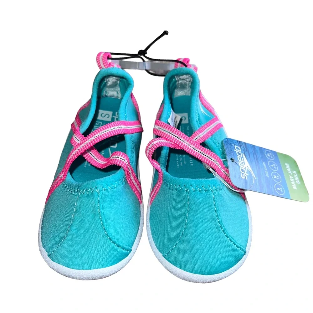 🌟NWT🌟 Speedo Toddler Mary Jane Girls Water Shoes - Turquoise